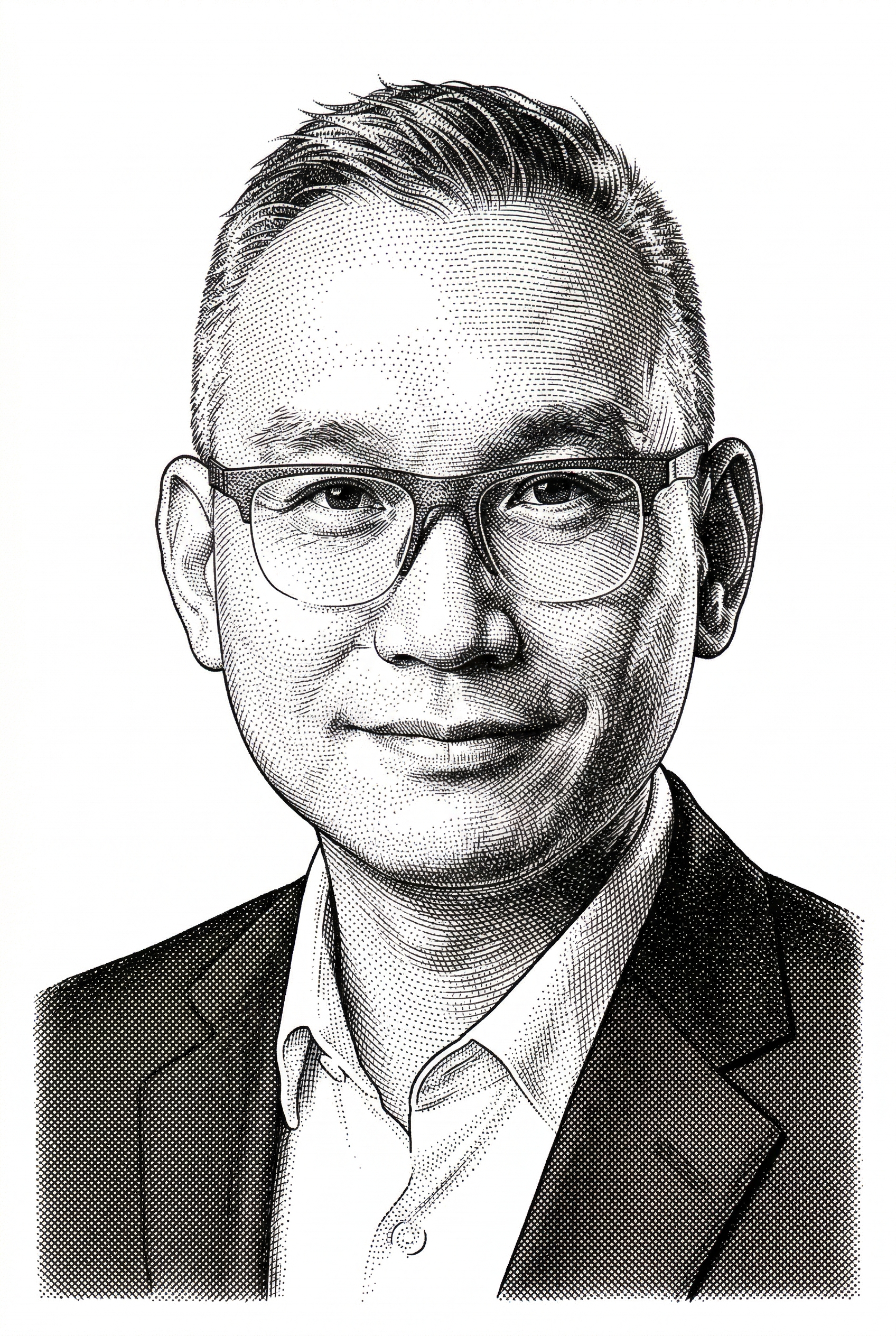 Signature portrait illustration of Erwin Choo.